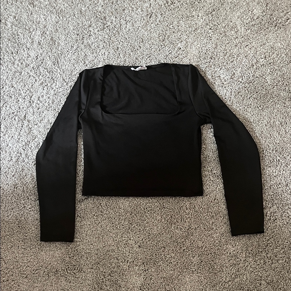 T.J.Maxx Classic Black Long Sleeve Top